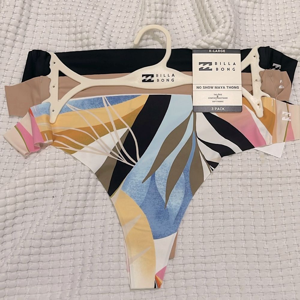 Billabong - No Show Maya Thong 3Pk - XL